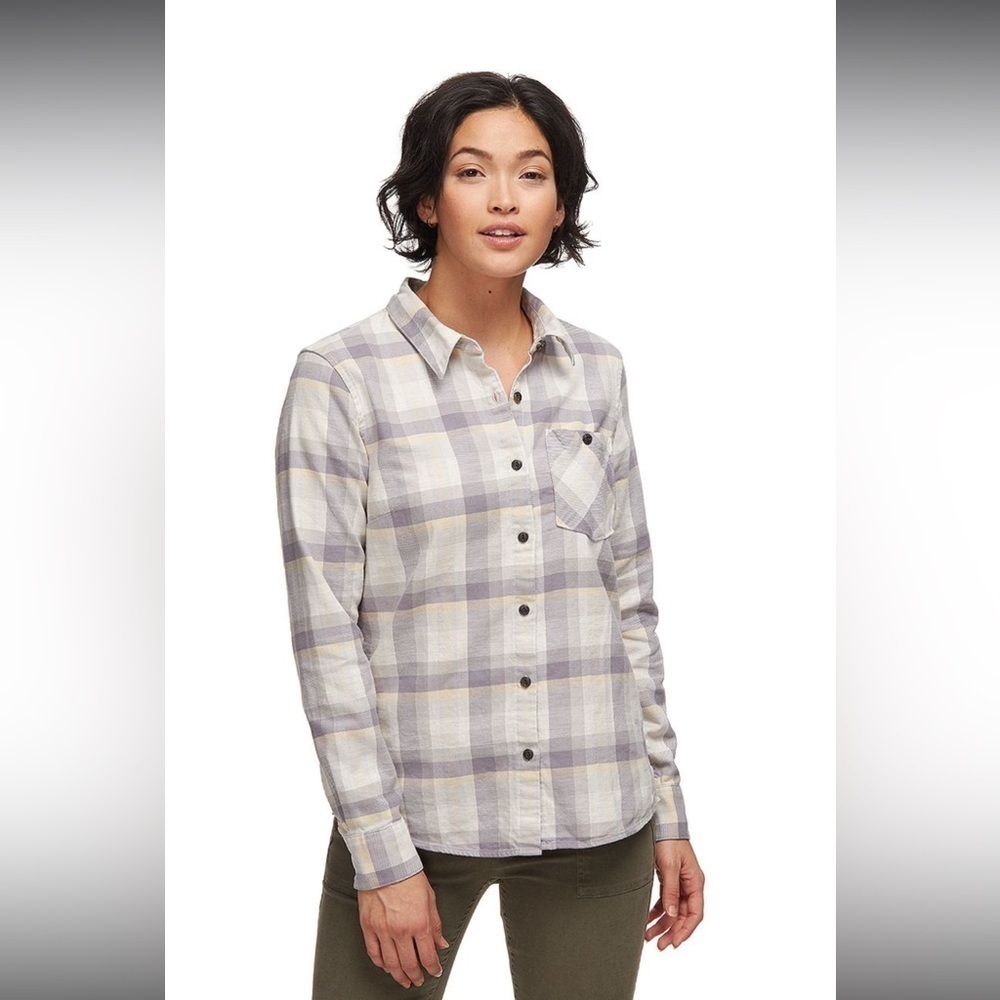 Patagonia Heywood Flannel Long Sleeve Shirt Women Plaid Button-Up Shirt Size 10